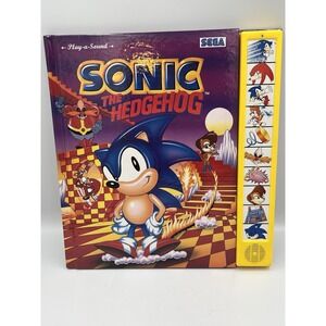 Sonic the Hedgehog Play A Sound 1995 Sega Genesis Children Book Tested-Works!